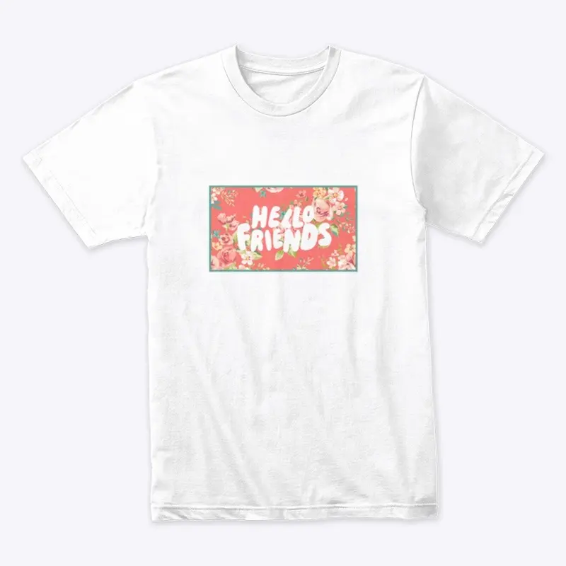 Hello Friends No 2 - Peach Floral